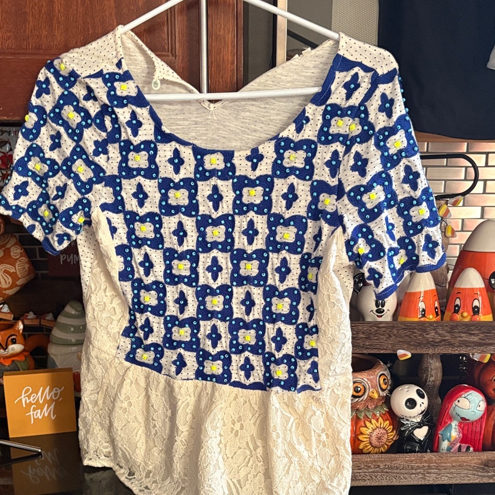 Beaded top from Anthropologie